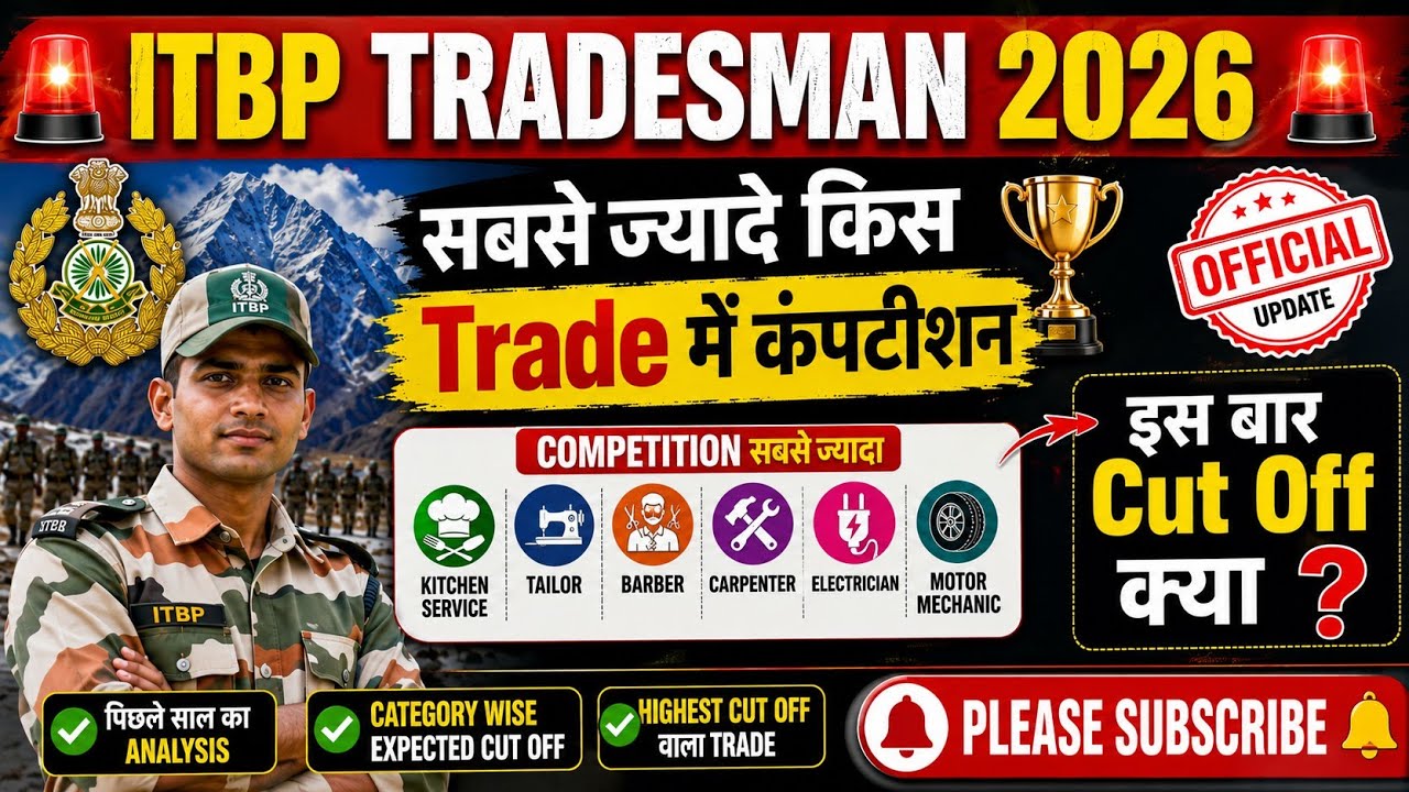 ITBP Tradesman 2026 Cut Off | Which Trade Will Have the Highest Cut Off? 😱 ITBP Kitchen Service ✅...