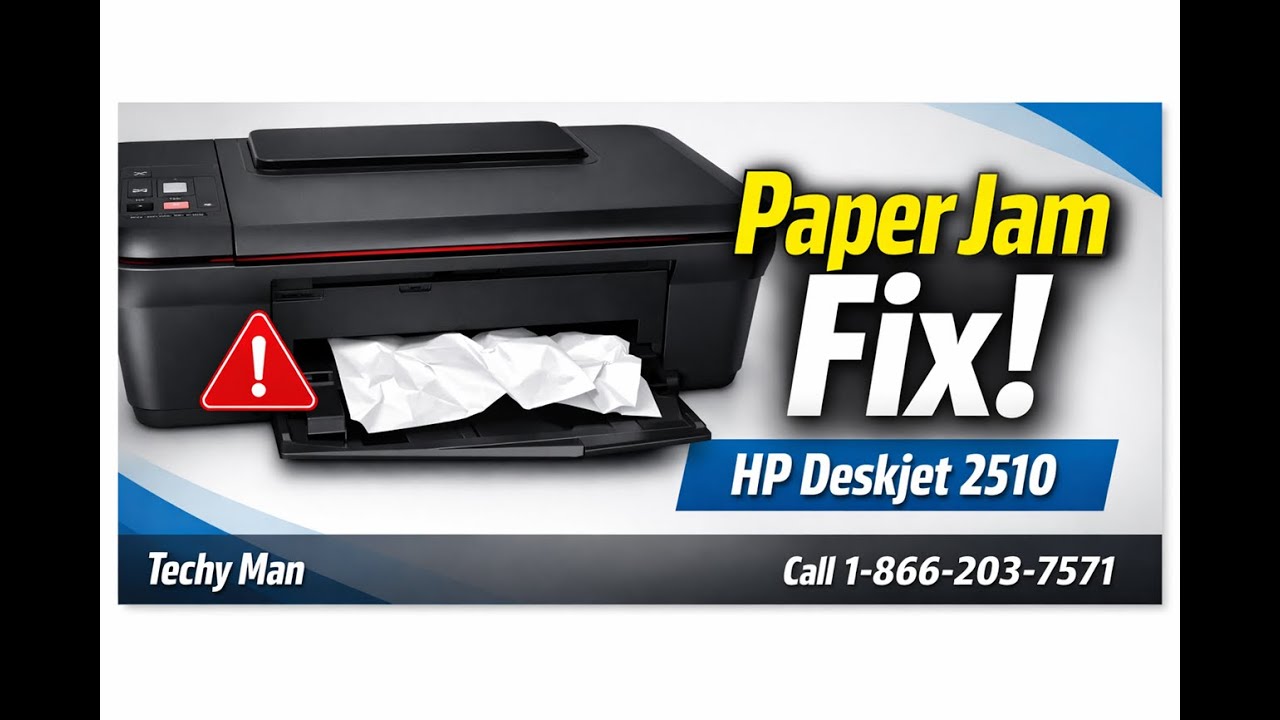 How to Fix Paper Jam & Paper Feed Issues in HP Deskjet 2510 Printer