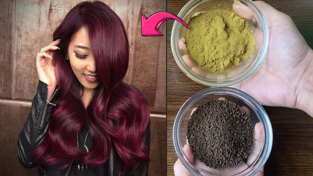 Burgundy Hair Color| Winter Henna Hair Mask, Stop hair fall & Get Glossy Hair