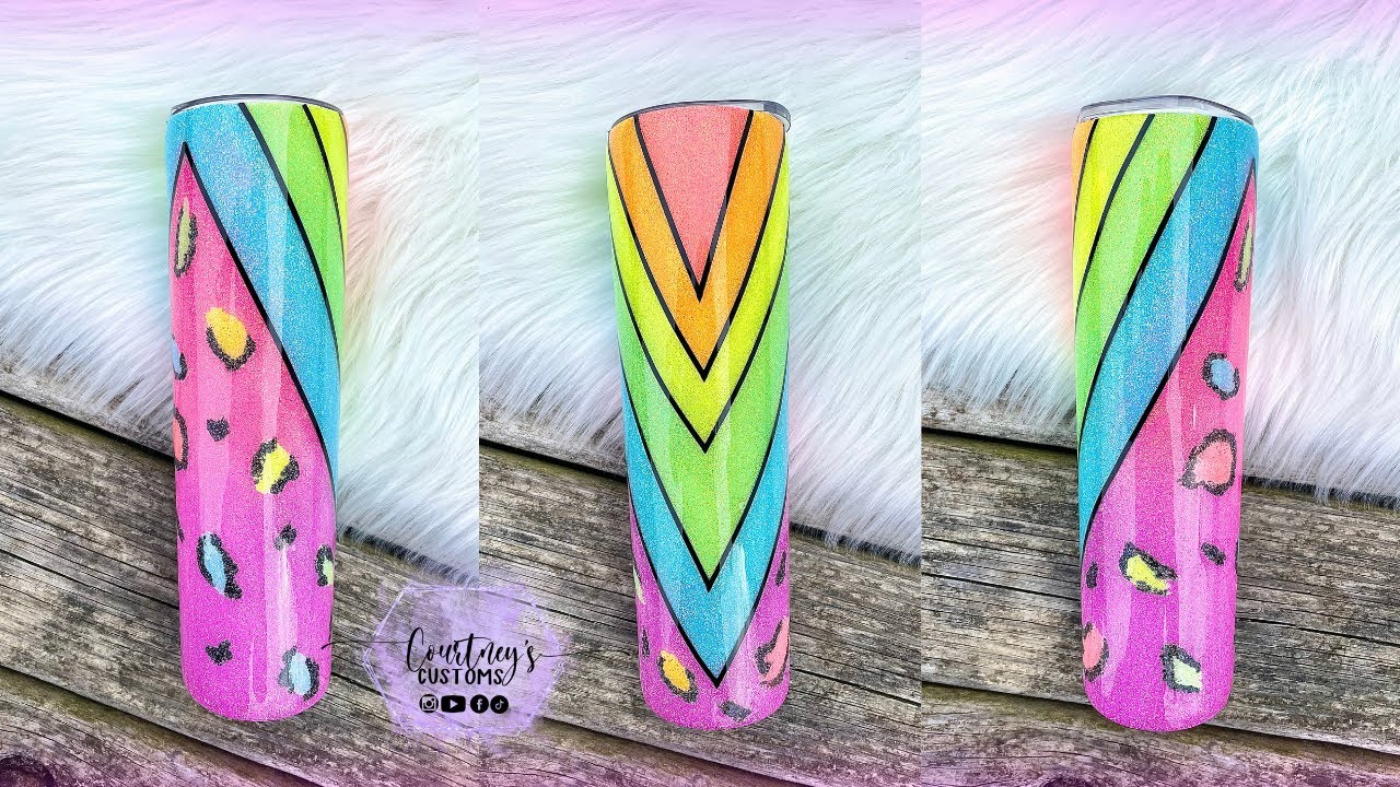 NEON MULTI V-SPLIT TUMBLER! | I Am LOVING This!!