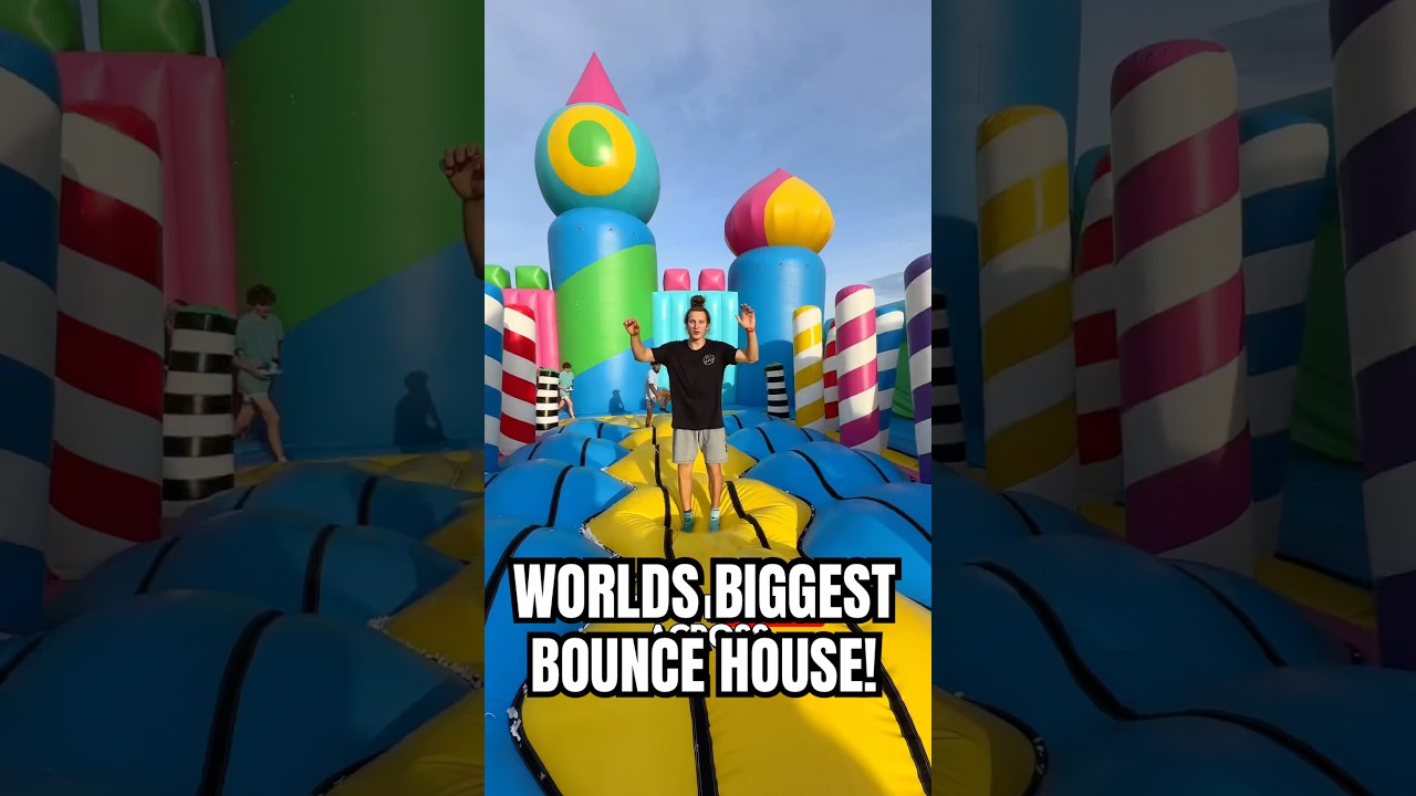 THE WORLDS BIGGEST BOUNCE HOUSE! 🤯