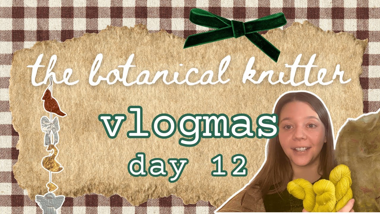 Vlogmas День 12 🌿 Набор для рукоделия от Emtothethird + экскурсия + гирлянда из фольги