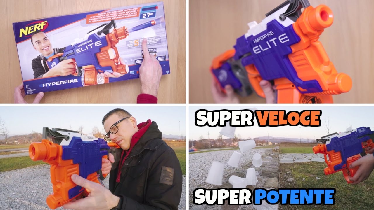NERF HYPERFIRE: proviamo il BLASTER SUPER VELOCE con SFIDA