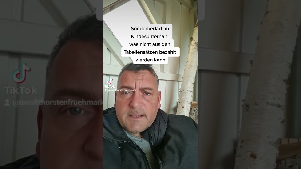 Sonderbedarf im Kindesunterhalt. Was nicht aus dem &uuml;blichen Unterhalt gezahlt wird.