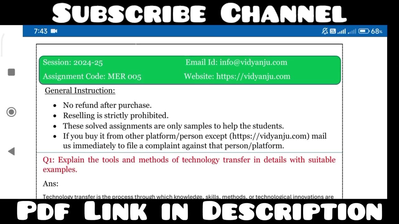 IGNOU MER 005 Solved Assignment 2024-25