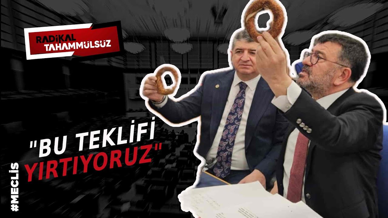 Meclis’te 'simit'li protesto! Veli Ağbaba, Bahçeli’nin sözlerini hatırlattı