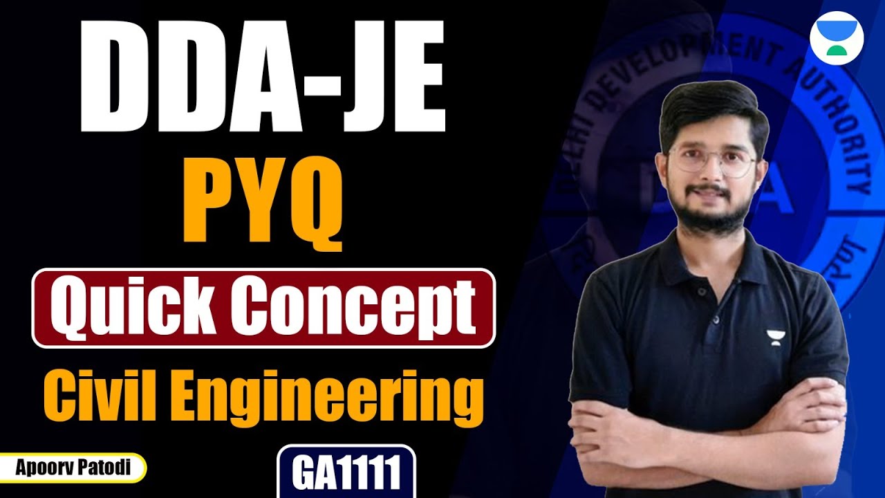 DDA JE 2023 l PYQ l Surveying l Apoorv Patodi l #unacademy #sscje