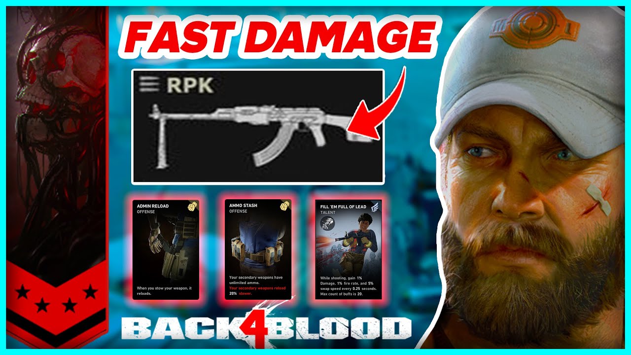 Jim Power Swap Lmg Dps Deck Build! - Back 4 Blood Post Update Nightmare And No Hope Deck Build 2023