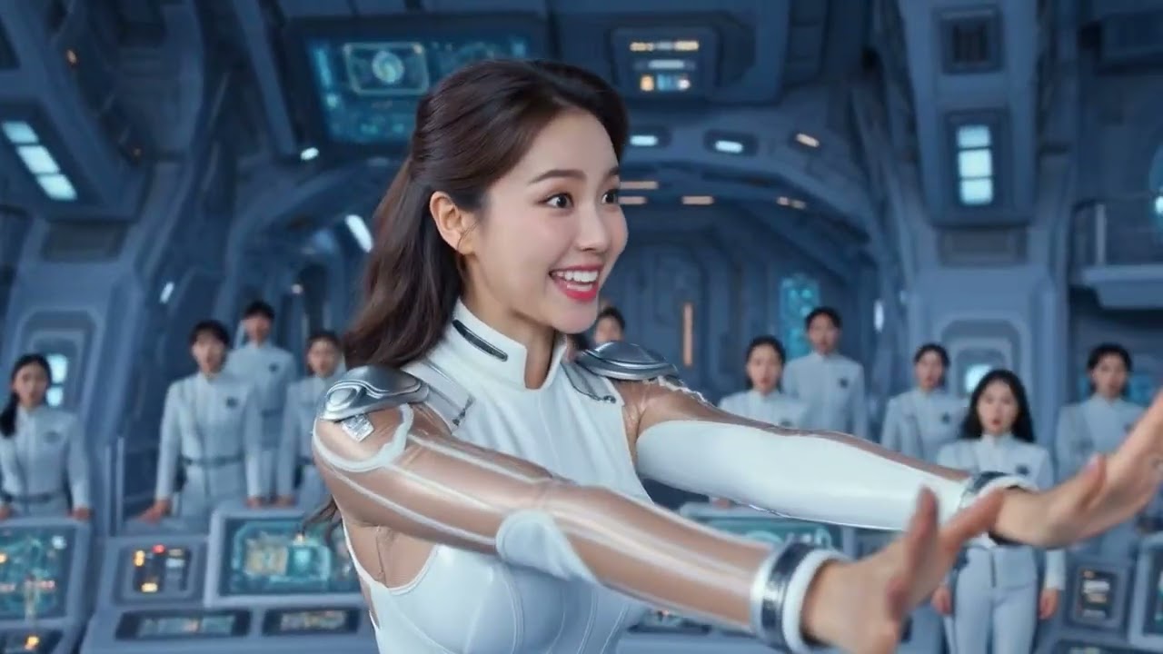 은하린 우주에서 노래를 부른다.Eunharin sings a song in outer space.