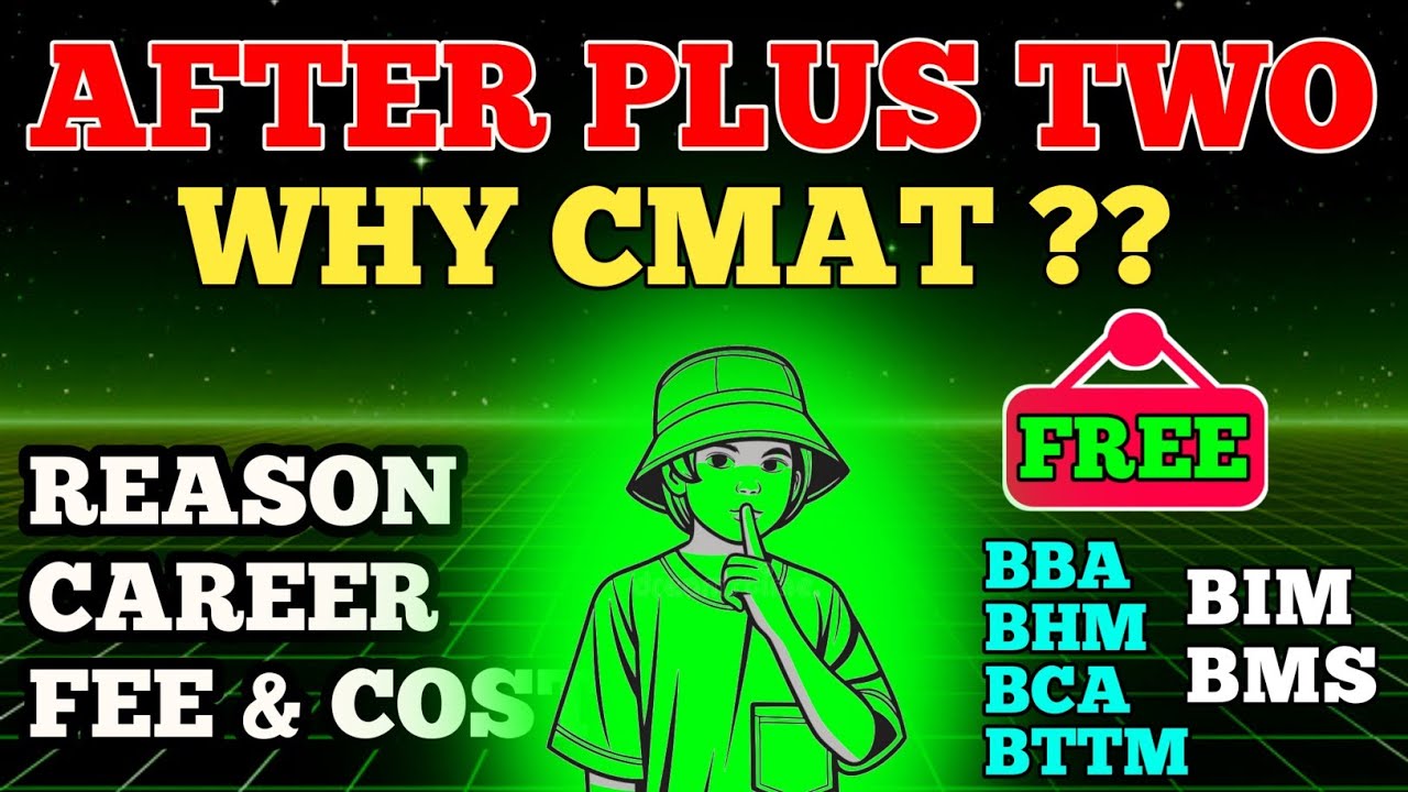 AFTER PLUS 2 WHY CMAT PREPARATION ? 🤔