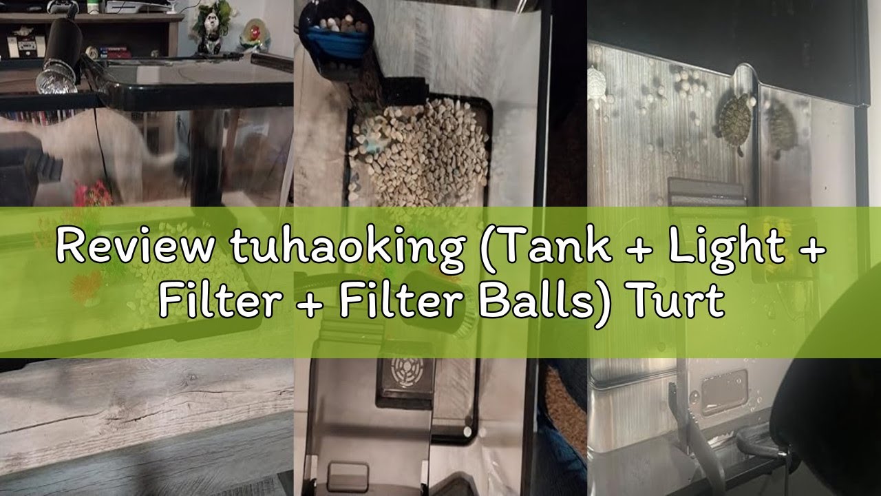 Review tuhaoking (Tank + Light + Filter + Filter Balls) Turtle Tank Kit, Turtle Tank Starter Kit,Bot