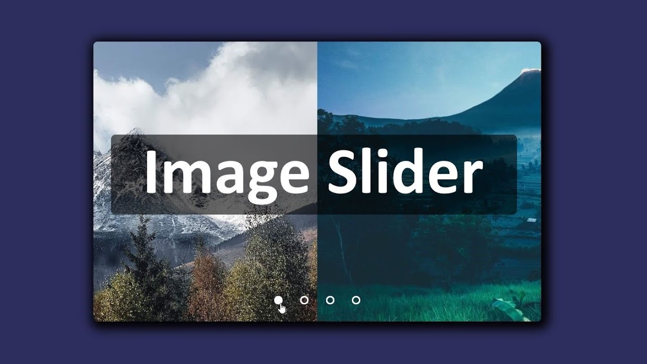 Image slider in HTML CSS and JavaScript