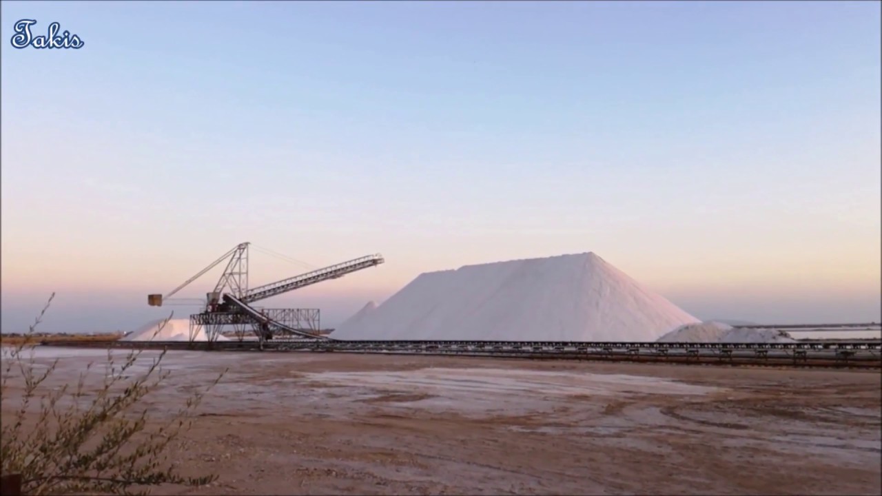 Sea salt production in Aitoliko Lagoon - Greece