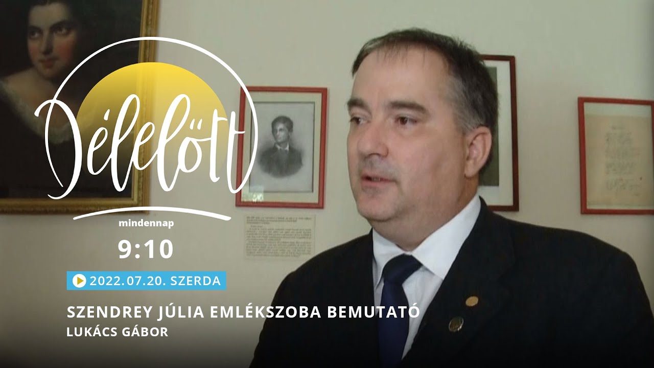 Szendrey Júlia Emlékszoba bemutató - Lukács Gábor - 2022.07.20. - Délelőtt Keszthelyen