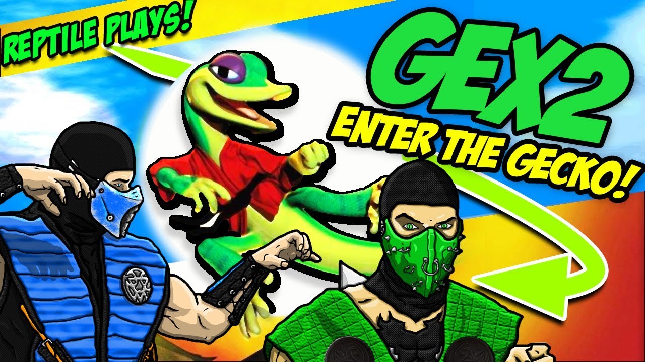 Reptile and Sub-zero Let's Play - GEX 2 Enter the Gecko! | MKX PARODY!