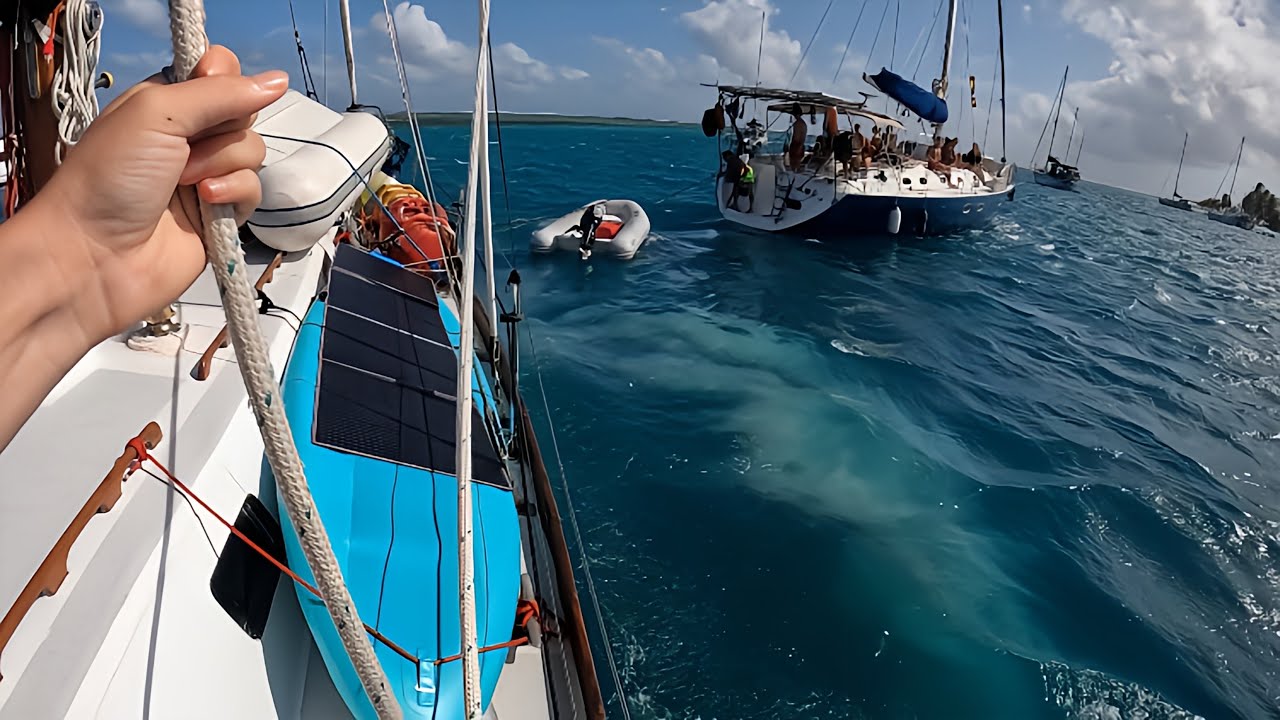 Slammed into at anchor in High Winds 