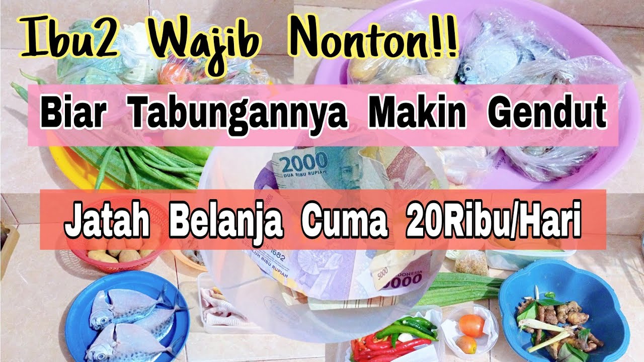 OH JADI BEGINI!!! Tips Dan Cara Menabung Uang Belanja 20Ribu per Hari #tipsmenabunggajikecilharian