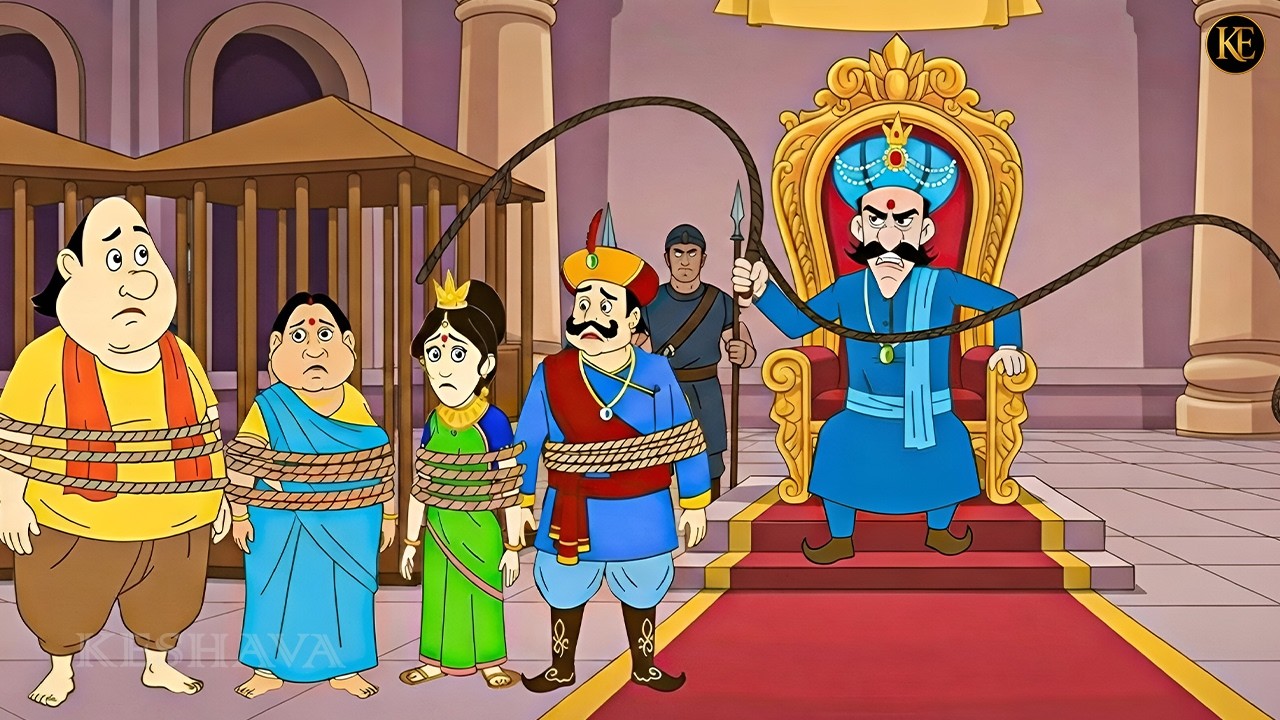 রাজসভায় ভয়ংকর বিচার! দড়িতে বাঁধা গোপাল ও রানী!