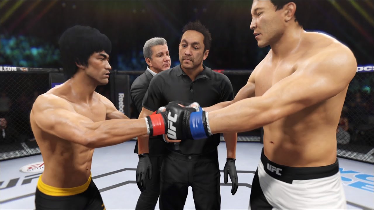 Брюс Ли против обычного NPC — EA Sports UFC 2 — Эпический бой