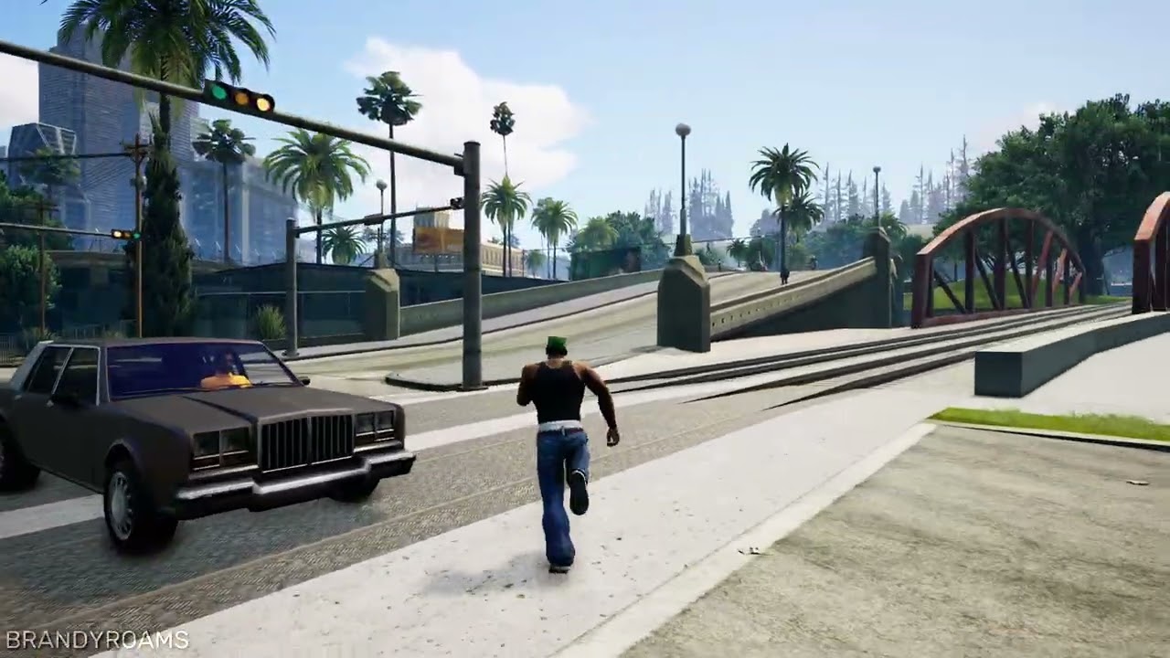 Let's Take a Walk in GTA San Andreas (no HUD) #01
