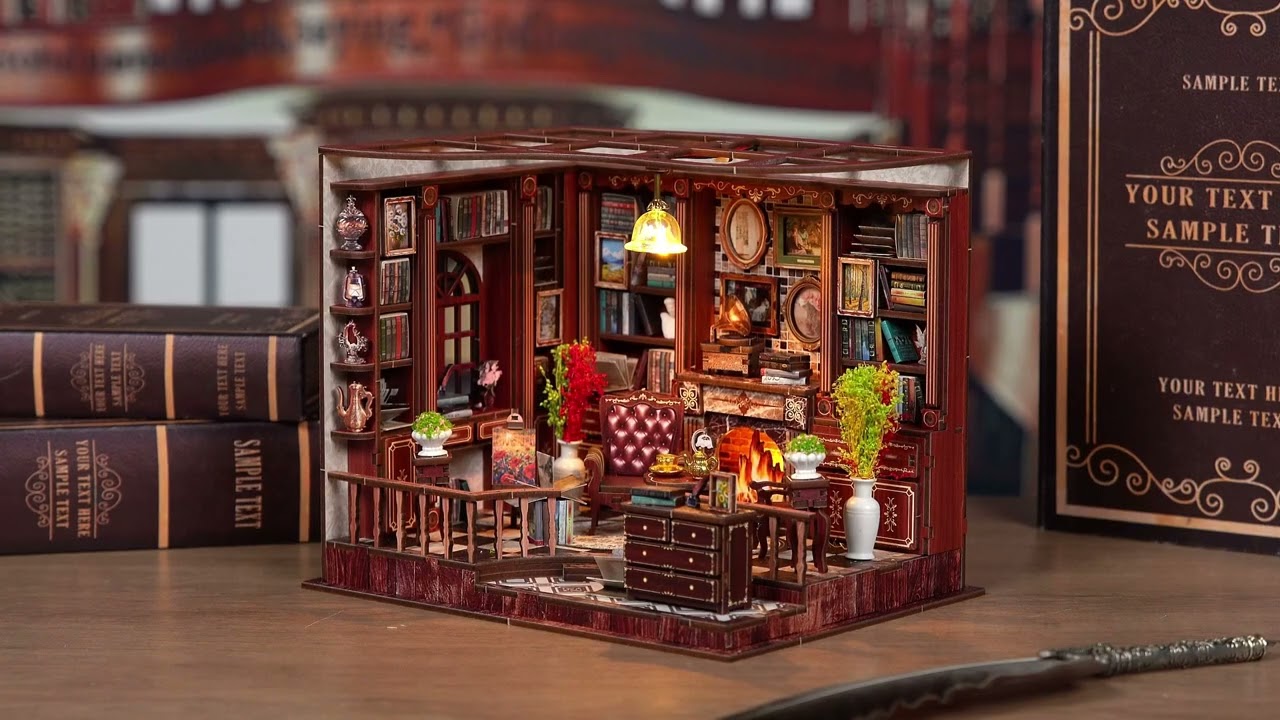 Diy mini house, Dreamy Book Hall DlY Mini House #diyminihouse
