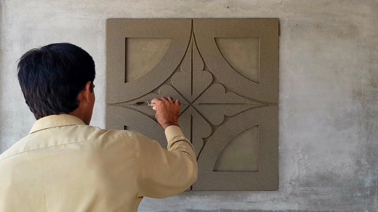 Wall flower trending palaster design