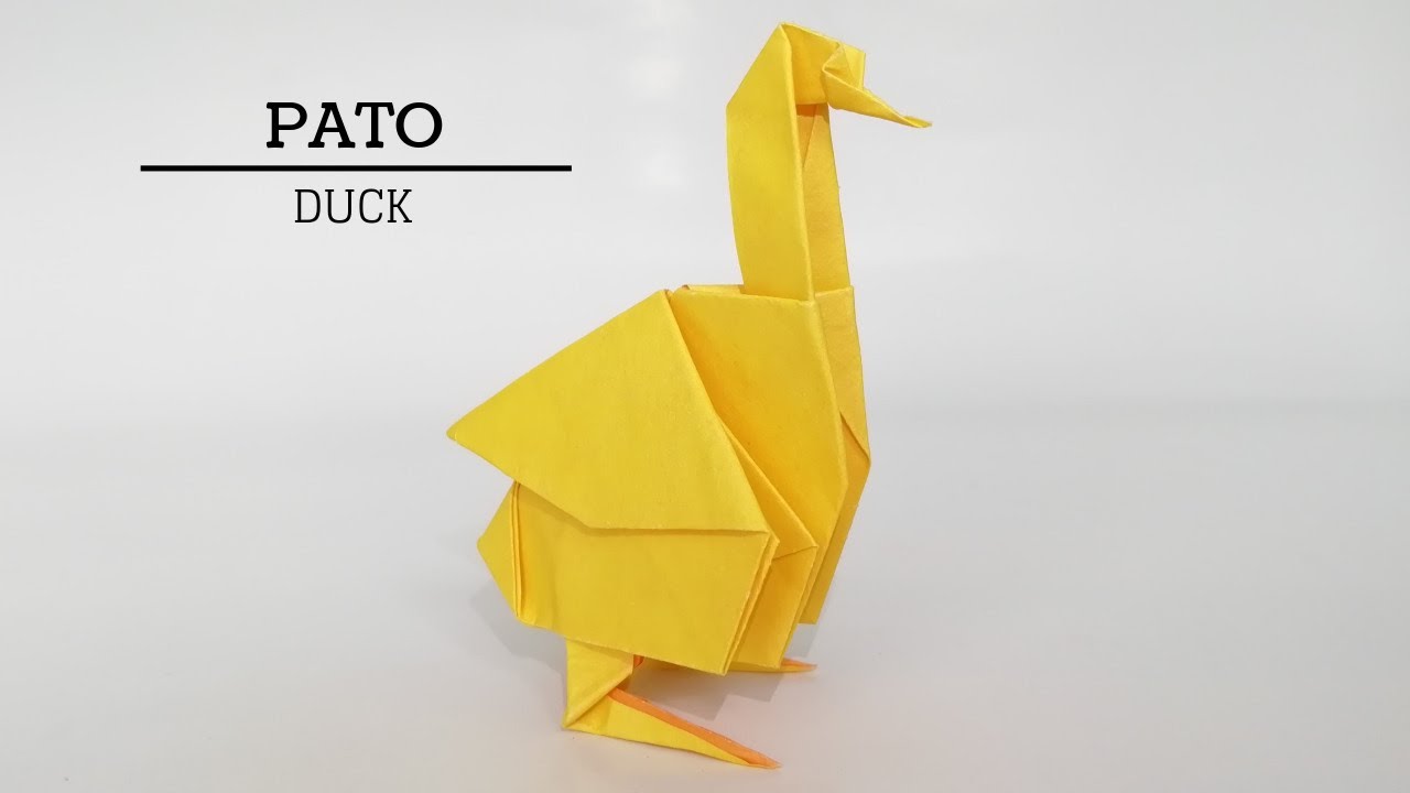 Como hacer un pato de papel - How to make an origami duck?
