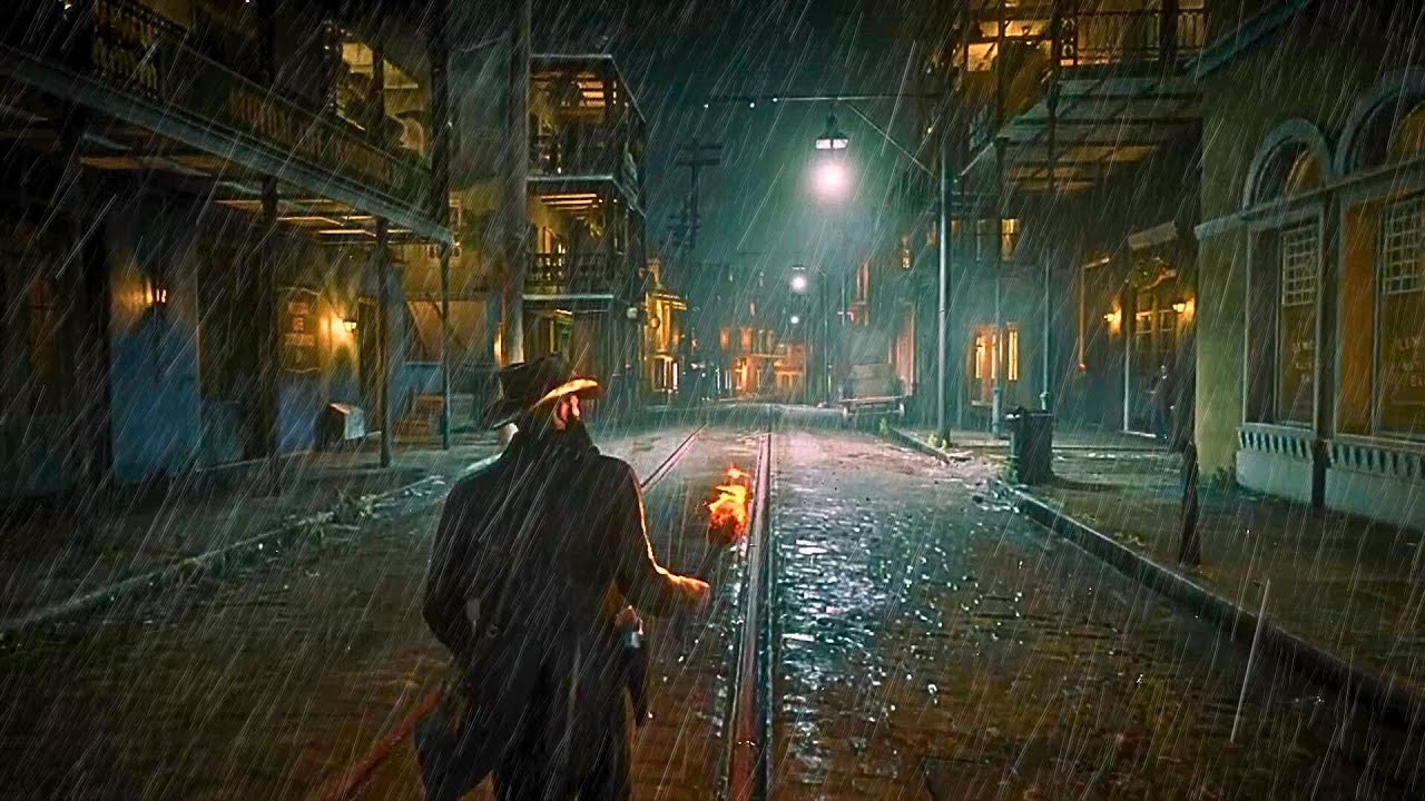 Red Dead Redemption 2 ASMR: Thunderstorm in the Wild West | Heavy Rain & Distant Thunder