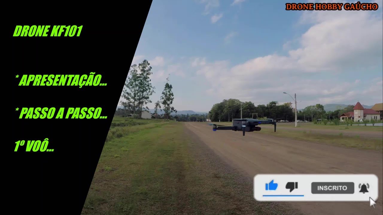 DRONE KF101 - PASSO À PASSO, 1º VOÔ E APRESENTAÇÃO