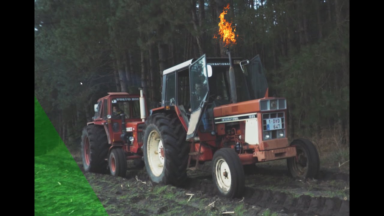 Traktor international 1055 vs Volvo BM 810 - Pure Exhaust sound