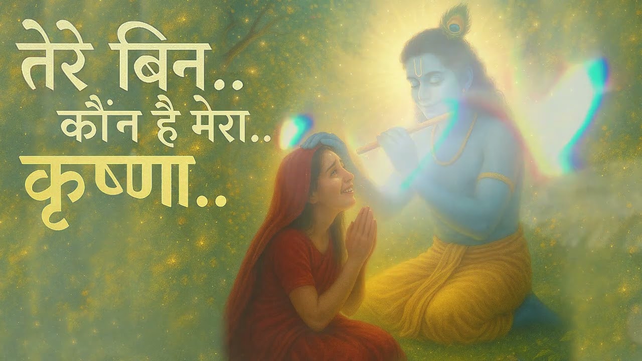 Tere Bin Kaun Hai Mera Krishna 🕉 Janmashtami 2025 | Krishna Flute Meditation | Divine Bhakti Music