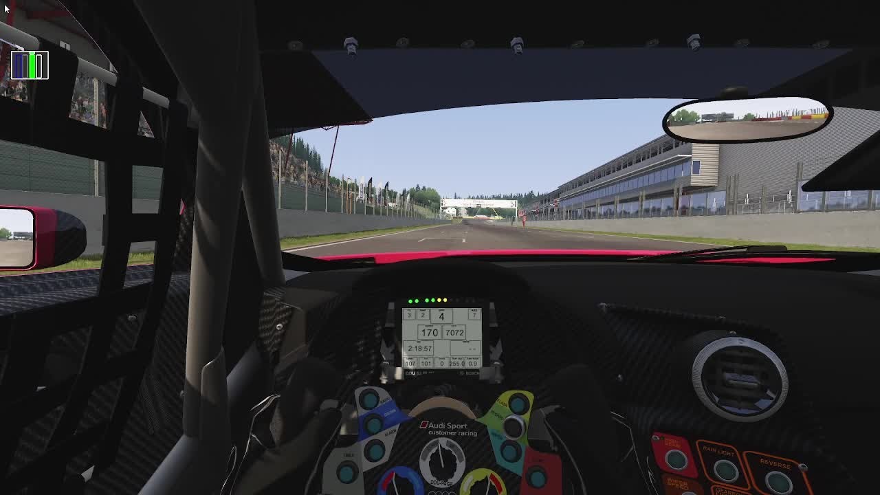 Assetto Corsa Spa-Francorchamps Audi R8 LMS 2016 (Dry) Track Guide (Hotlap + Telemetry)