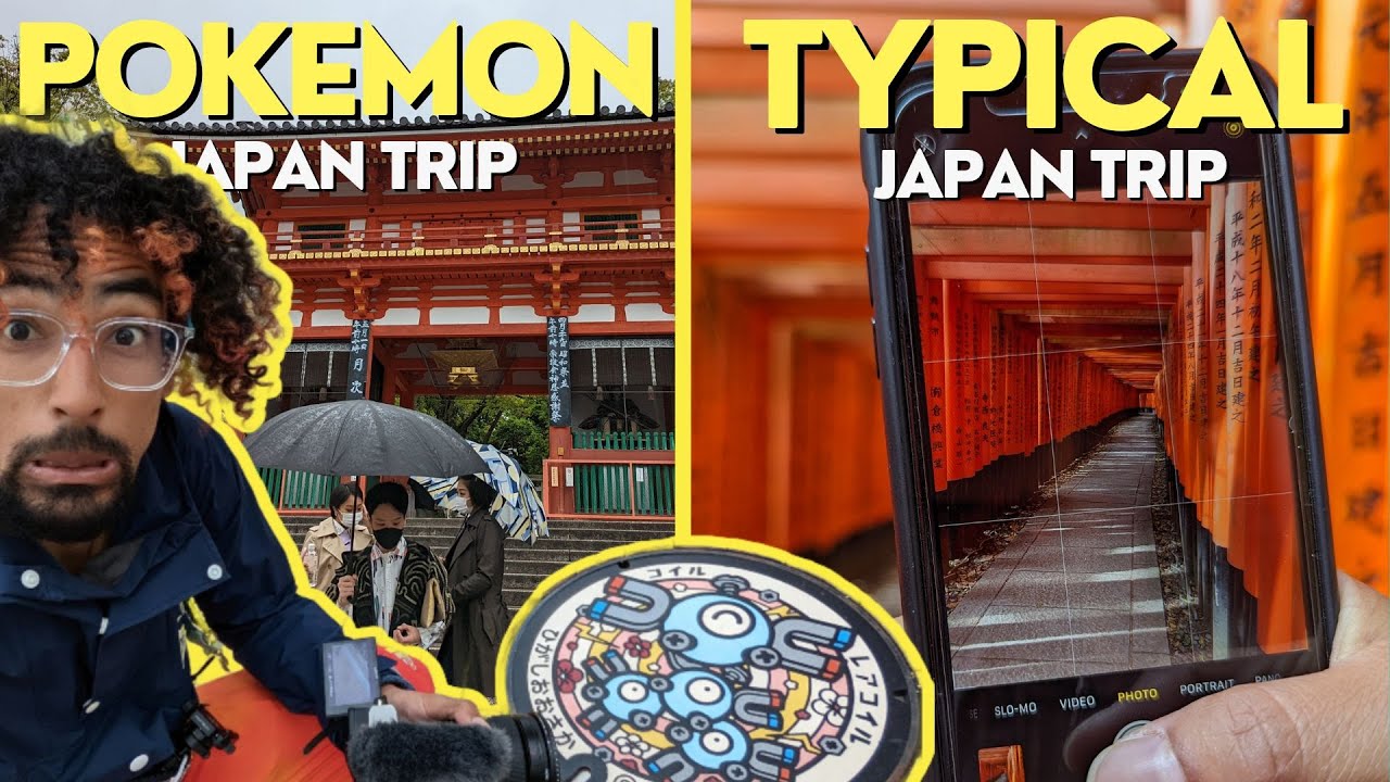 Travelling Osaka Kyoto & Nara with a Pokemon MAP!