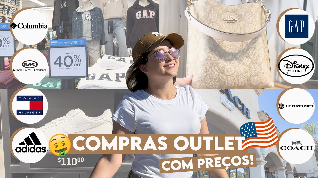 COMPRAS nos ESTADOS UNIDOS - OUTLET CAMARILLO | Muitas LOJAS, com PREÇOS - Vale a pena? Dólar caro?