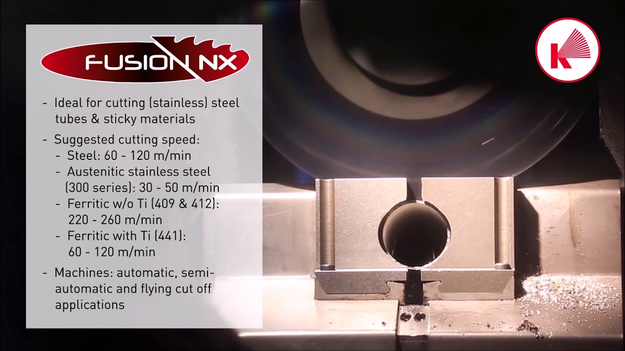Cutting 60 x 2,0mm stainless 304 with Kinkelder HSS Fusion NX