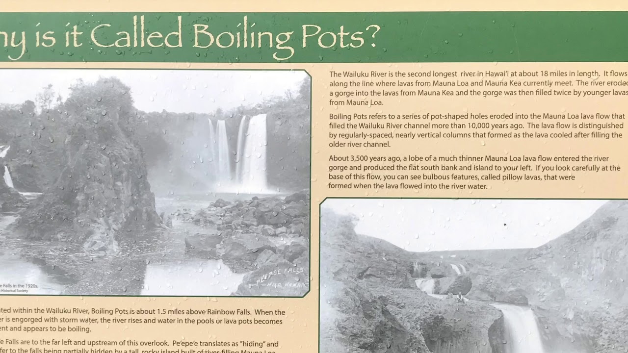 Boiling Pots of WAiluku on the Big Island