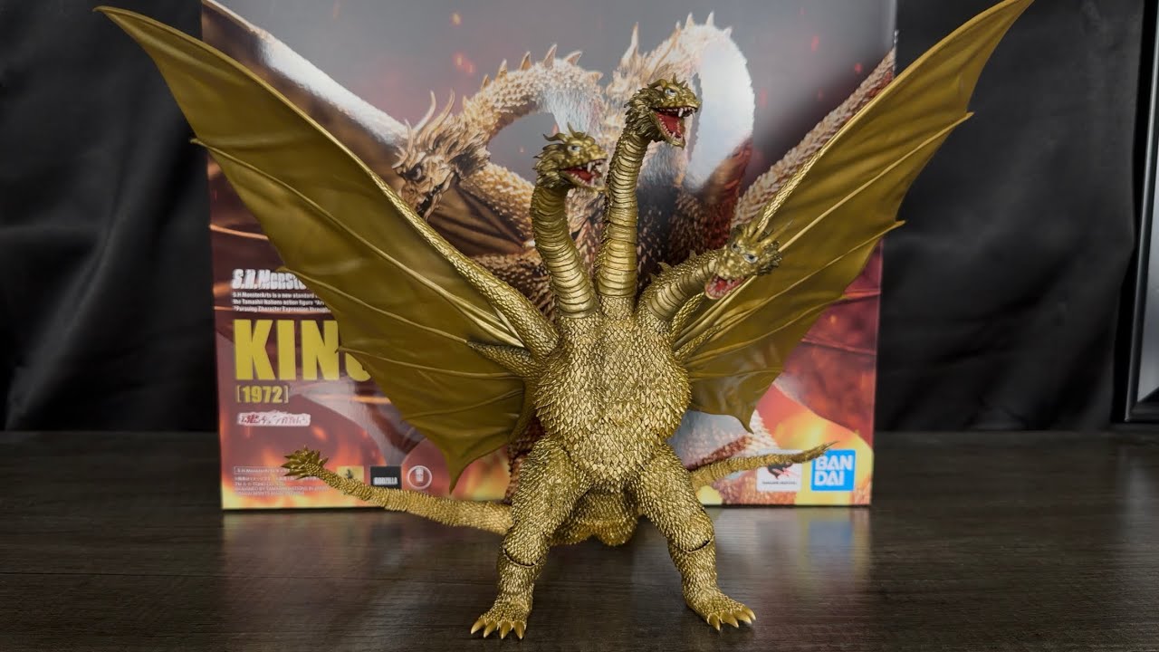 Обзор фигурки S.H. MonsterArts King Ghidorah (1972).