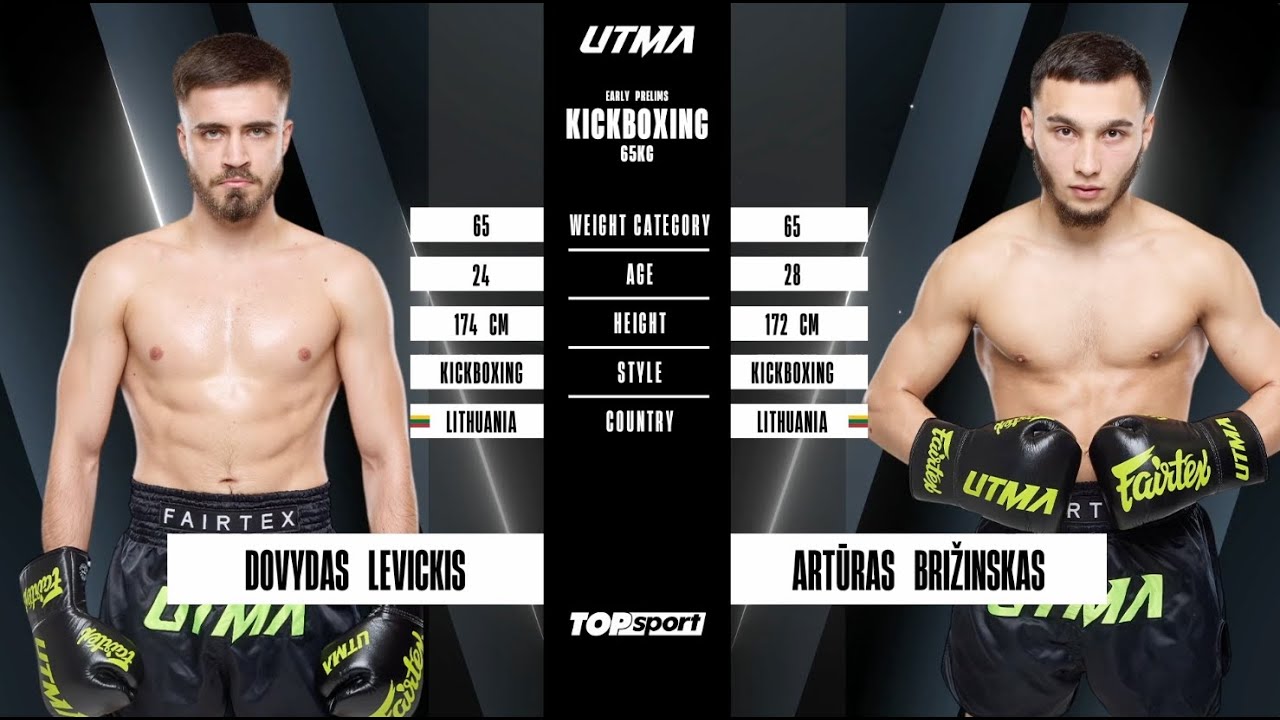 Dovydas Levickis vs Artūras Brižinskas | UTMA 11 | Full Fight