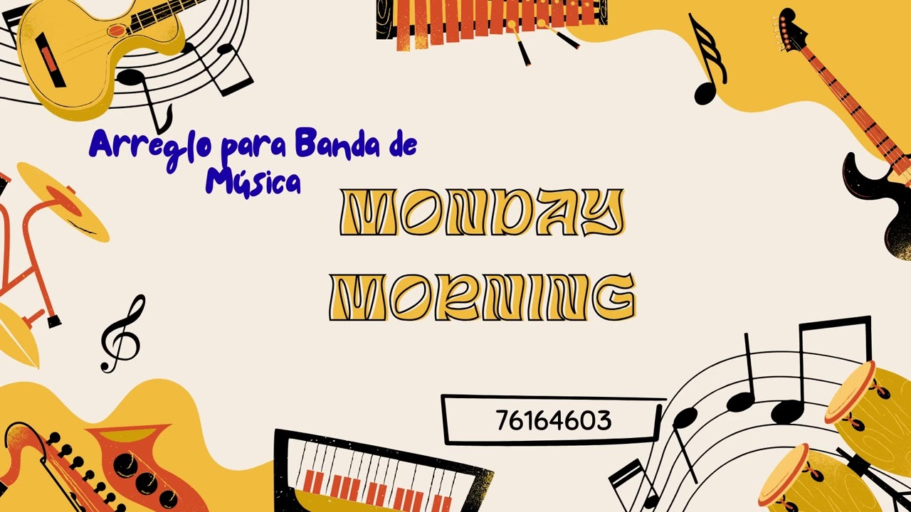 MONDAY MORNING ARREGLO PARA BANDA