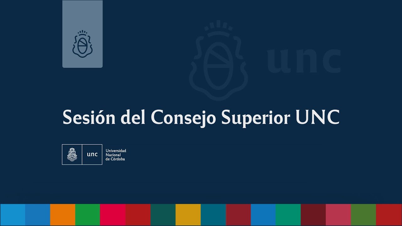 Sesión del Honorable Consejo Superior de la UNC correspondiente al martes 10/03/2026 17:00 hs.