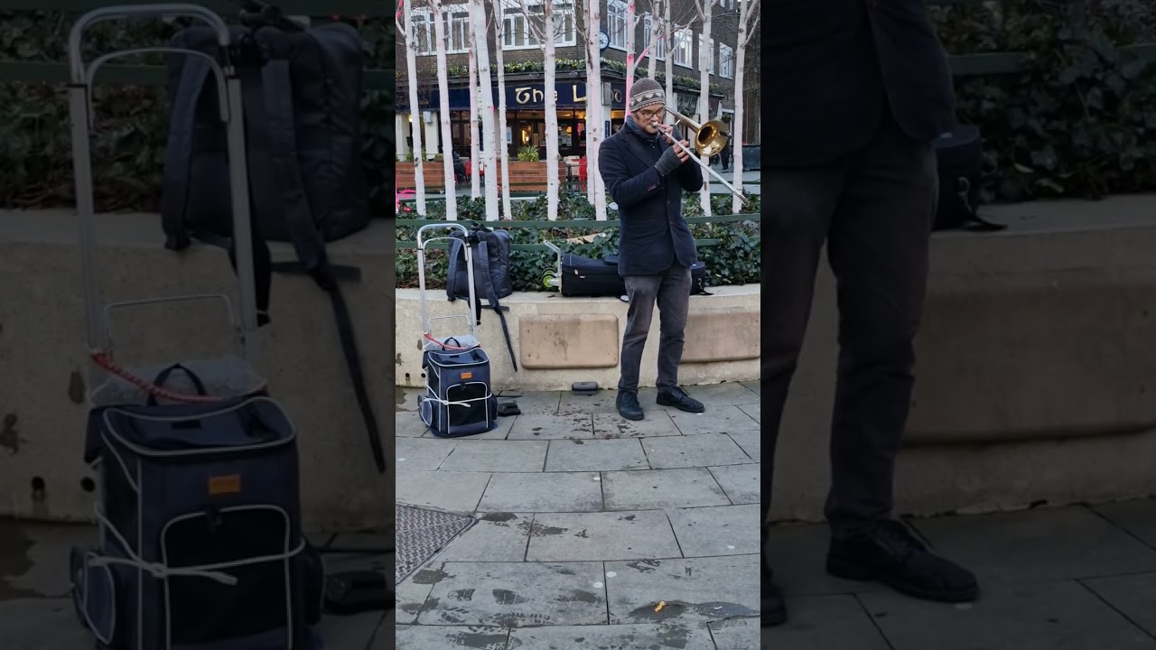 Trombone playing Kalafonakation by Red hot chilli Peppers in Horsham 