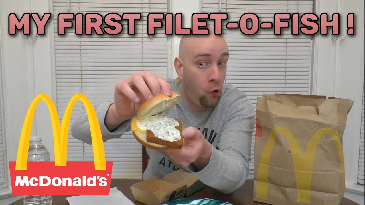 My FIRST TIME eating the FILET-O-FISH from McDonald's! 🐟 REACTION & REVIEW!
