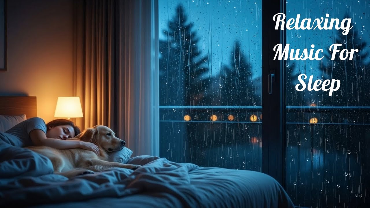Calm Rainy Night Music for Sleeping Instantly 🌙