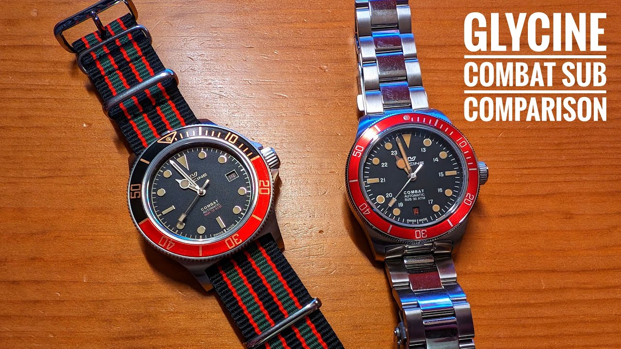 Glycine Combat Sub:  39mm vs. 42mm....Which one is the better watch?