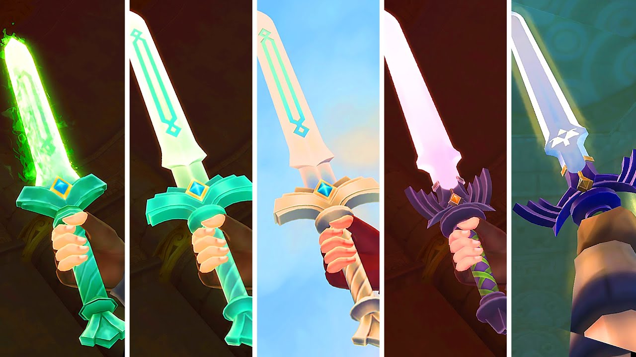 Zelda: Skyward Sword HD - All Goddess To Master Sword Upgrades