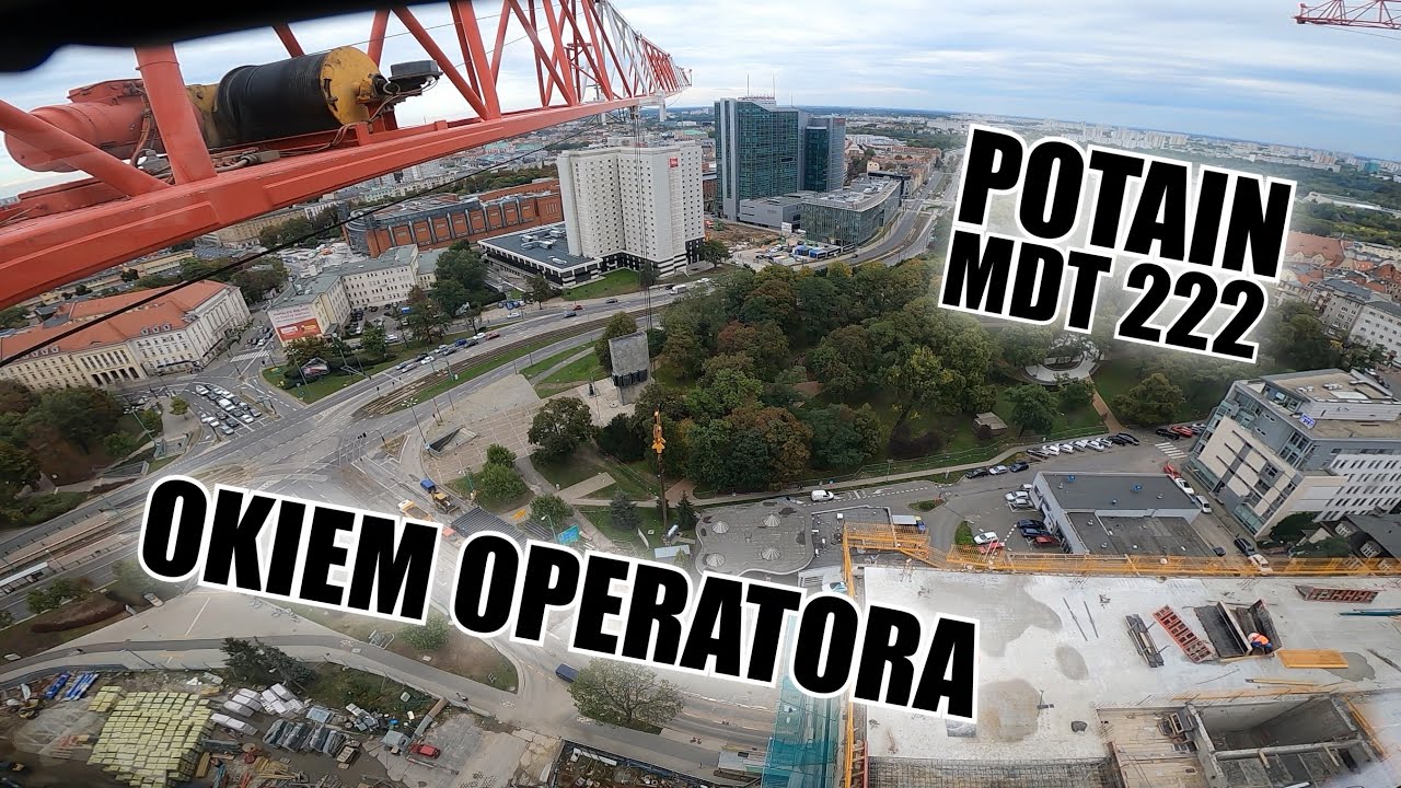 Żuraw Wieżowy - Potain MDT 222 | Poznań