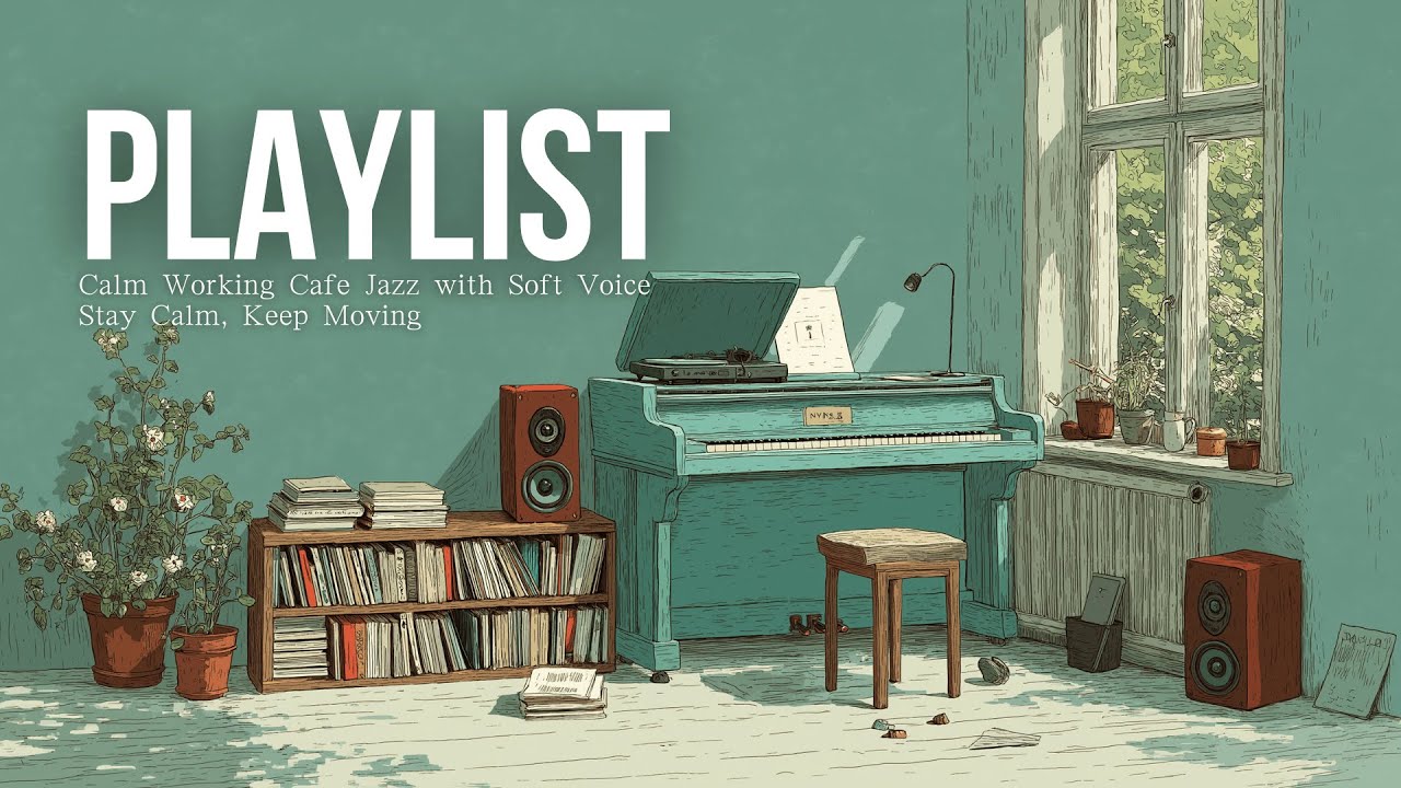 【Playlist】Calm Working Café Jazz｜いつもの部屋が、作業にちょうどよくなる