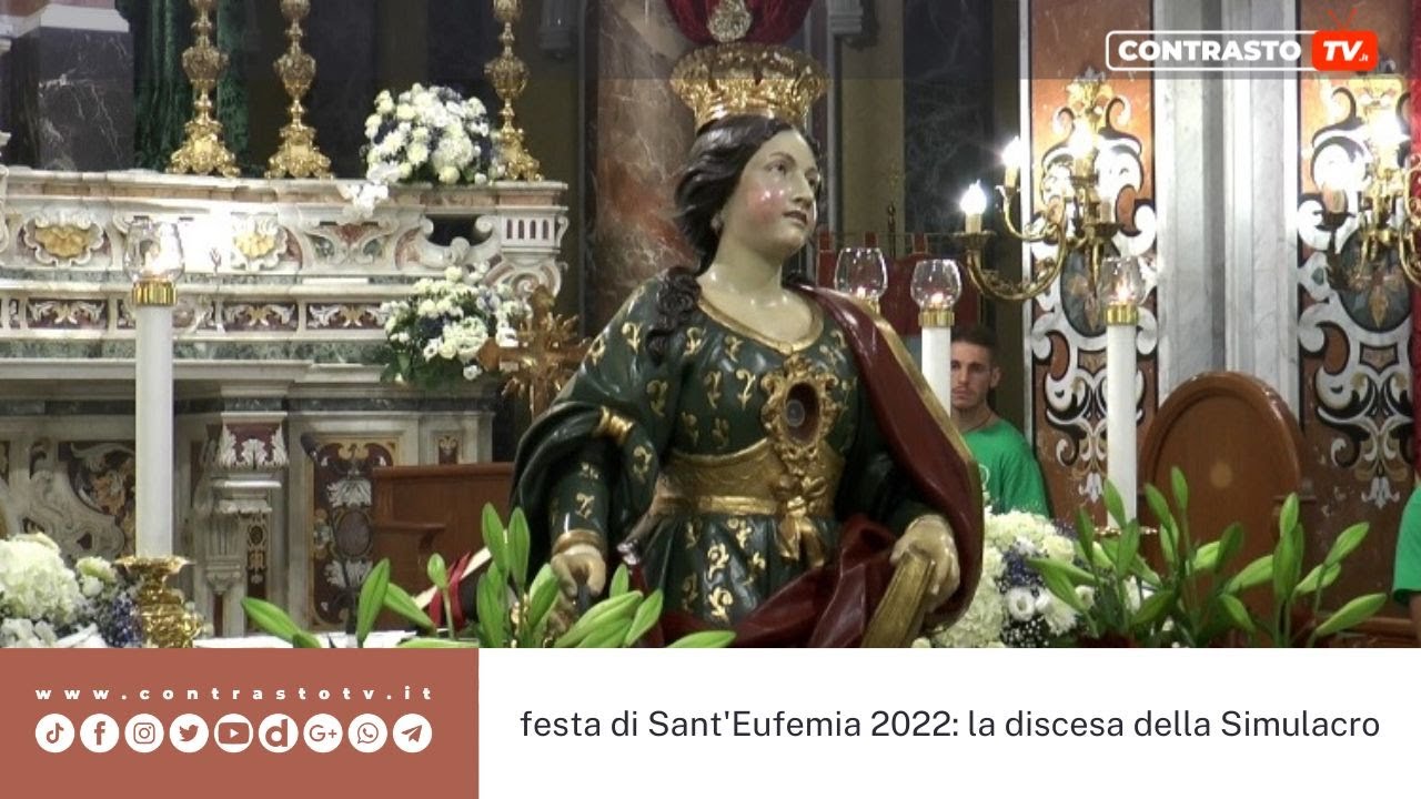 Carinaro, festa di Sant'Eufemia 2022: la discesa della Simulacro (04.09.22)