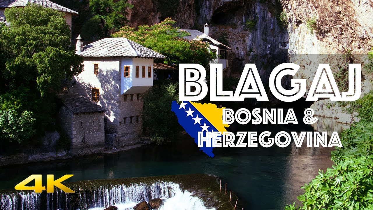 🇧🇦 BLAGAJ Dervish Monastery Walking Tour - Bosnia & Herzegovina 🇧🇦 [4k 60fps]