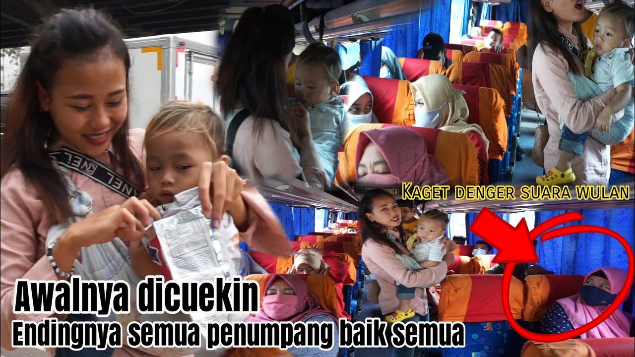 Awalnya dicuekin ternyata semua baik ngasih saweran Wulan ngamen dibus antar kota..!!!pengamen viral